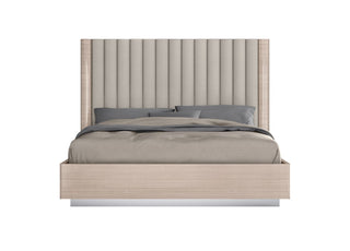 Waves Queen Bed Whiteline