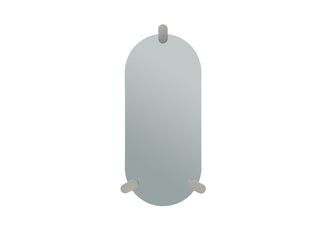 Anaconda Oval Mirror Whiteline