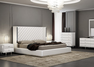 Abrazo King Bed Whiteline