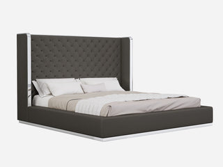 Abrazo Queen Bed Whiteline