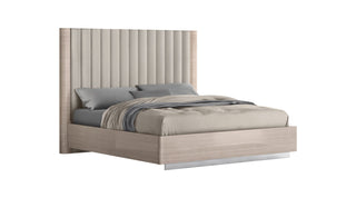 Waves Queen Bed Whiteline