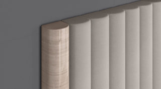 Waves Queen Bed Whiteline