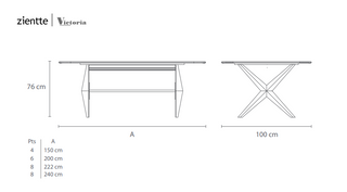 VICTORIA Dining table by Zientte - DEKOR