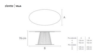 VILLA Dining table by Zientte - DEKOR