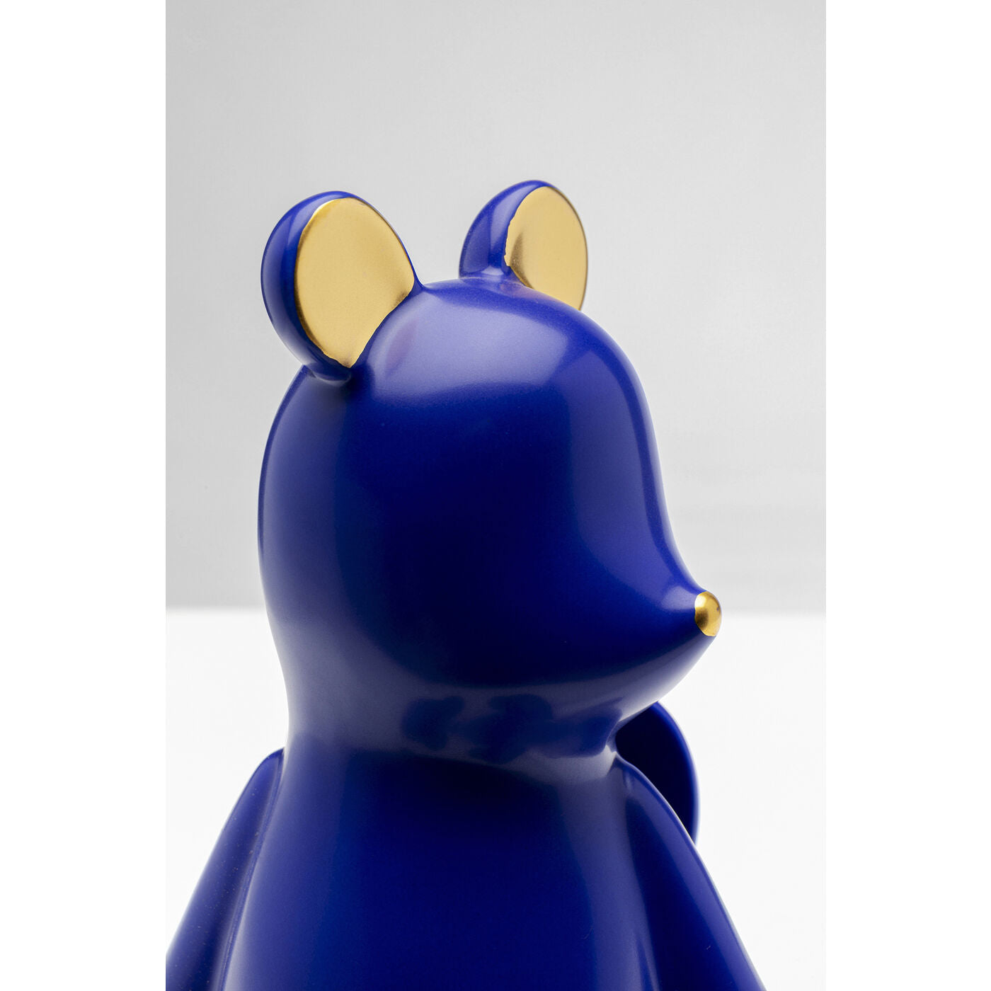 Deco Figurine Sitting Squirrel Blue 20cm