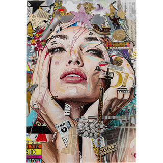 Artsy Portrait Front glass painting 80x120cm - DEKOR