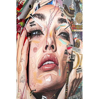 Artsy Portrait Front glass painting 80x120cm - DEKOR