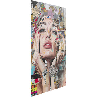 Artsy Portrait Front glass painting 80x120cm - DEKOR