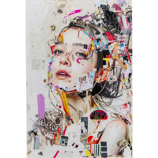 Artsy Portrait side glass painting 80x120cm - DEKOR