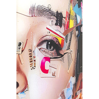 Artsy Portrait side glass painting 80x120cm - DEKOR