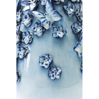 Vase Butterflies Lightblue 35cm KARE MIAMI