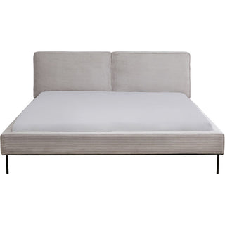 Bed East Side Cord Grey180x200cm - DEKOR