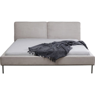 Bed East Side Cord Grey180x200cm - DEKOR