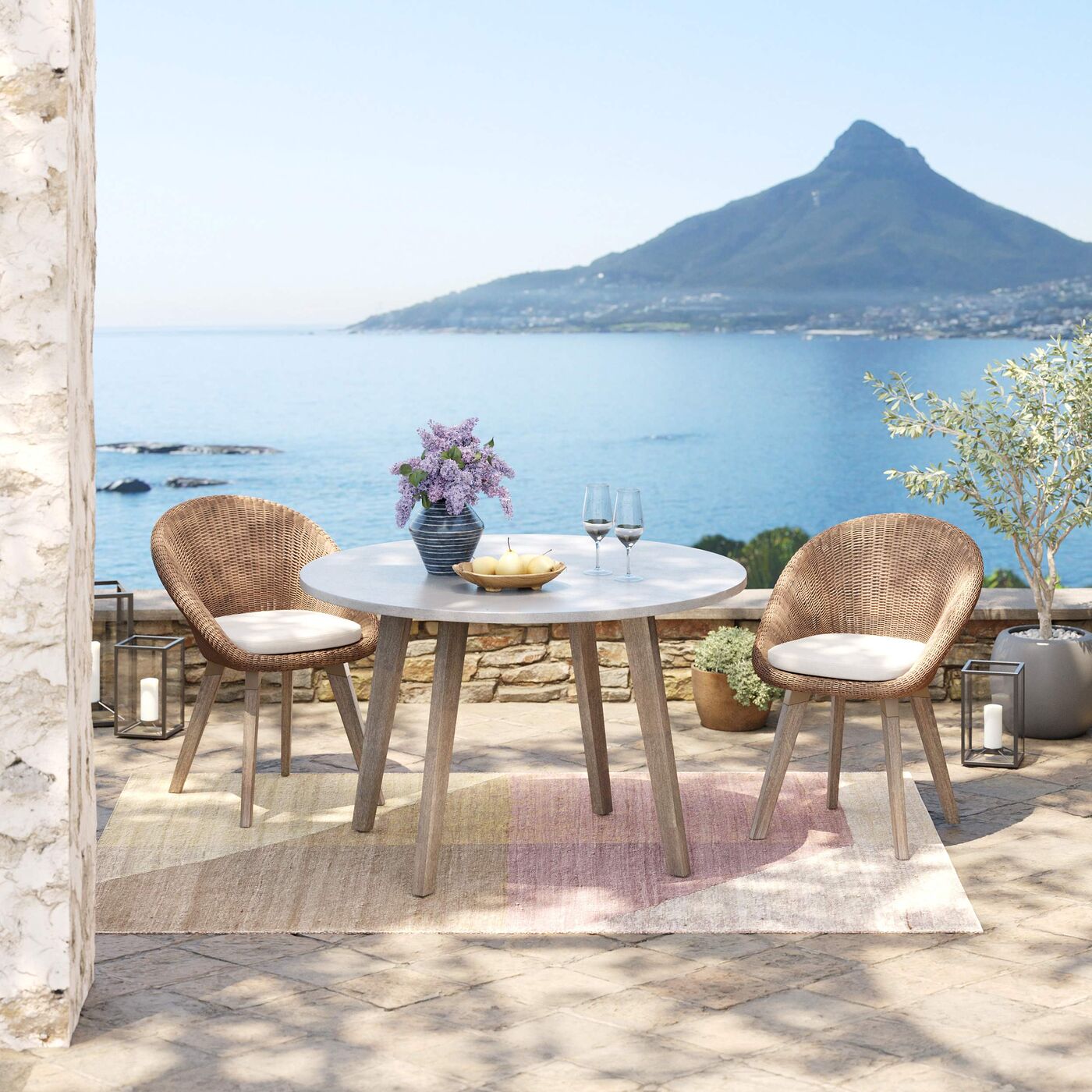 Outdoor Armrest Chair