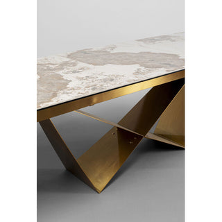 Extension Table Connesso Brass 200(+60)x90cm - DEKOR