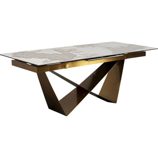 Extension Table Connesso Brass 200(+60)x90cm - DEKOR