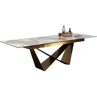 Extension Table Connesso Brass 200(+60)x90cm - DEKOR