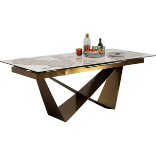 Extension Table Connesso Brass 200(+60)x90cm - DEKOR