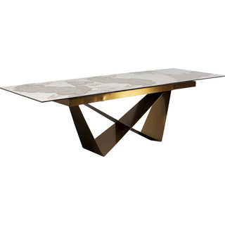 Extension Table Connesso Brass 200(+60)x90cm - DEKOR