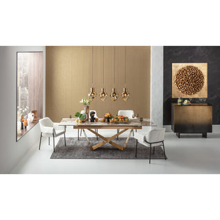 Extension Table Connesso Brass 200(+60)x90cm - DEKOR