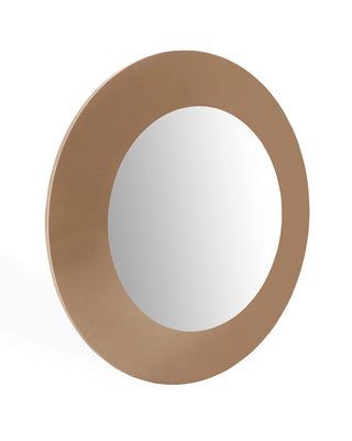 Emily Round Mirror Whiteline