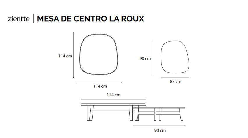 LA ROUX Coffee table by Zientte