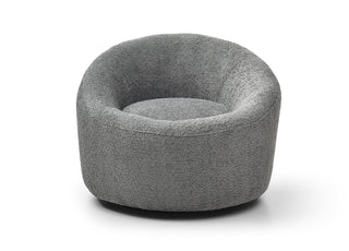 Perla Swivel Accent Chair Whiteline