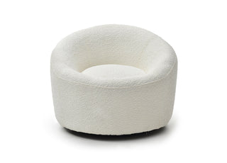 Perla Swivel Accent Chair Whiteline