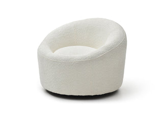 Perla Swivel Accent Chair Whiteline