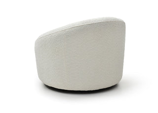 Perla Swivel Accent Chair Whiteline