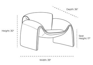 Flore Armchair Whiteline