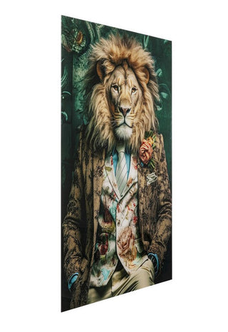 Glass Picture Mister Lion 150x100cm - DEKOR