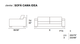 IDEA Sofa bed by Zientte - DEKOR