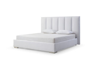 Velvet Queen Bed Whiteline