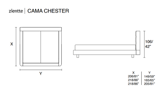CHESTER Bed by Zientte - DEKOR