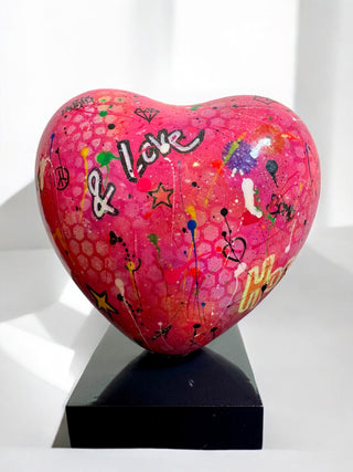 CORAZÓN POP ART PINK (SMALL) (ONE-OF-A-KIND PIECE) - DEKOR