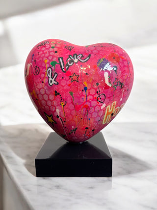 CORAZÓN POP ART PINK (SMALL) (ONE-OF-A-KIND PIECE) - DEKOR