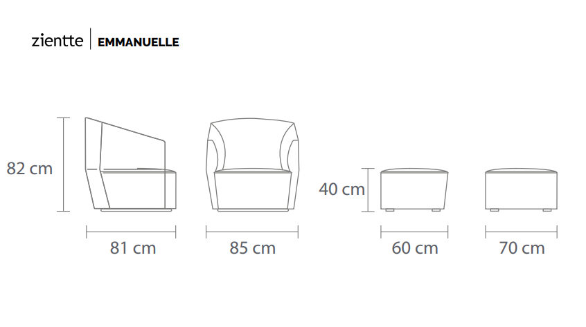 EMMANUELLE Armchair by Zientte