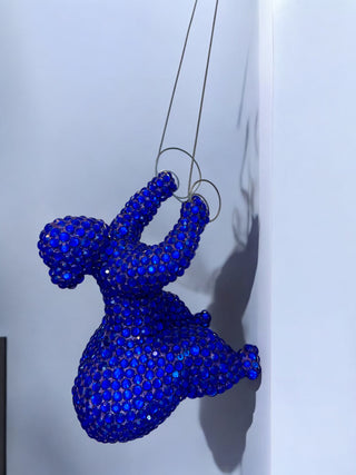 ESCALADORA INTERVENIDA (WALL SCULPTURE) BLUE - DEKOR