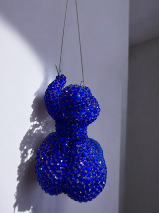 ESCALADORA INTERVENIDA (WALL SCULPTURE) BLUE - DEKOR