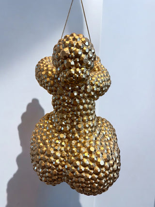 ESCALADORA INTERVENIDA (WALL SCULPTURE) GOLD - DEKOR