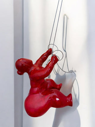 ESCALADORA PINTADA (WALL SCULPTURE) RED - DEKOR