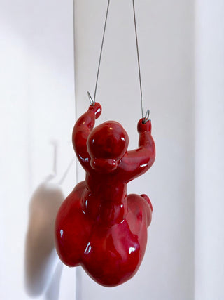 ESCALADORA PINTADA (WALL SCULPTURE) RED - DEKOR