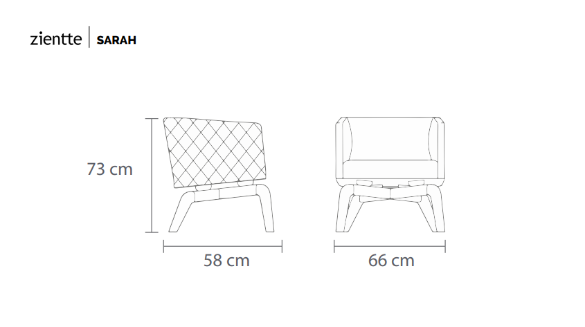 SARAH Armchair by Zientte
