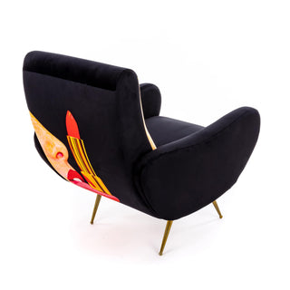 Armchair Tongue Black DEKOR