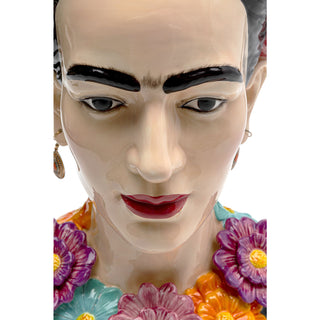 Frida Kahlo inspired vase