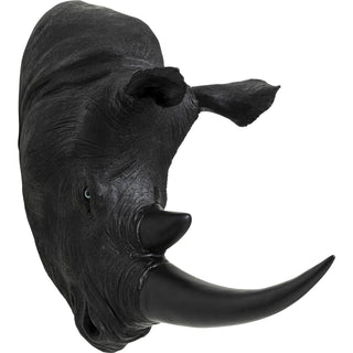 Wall Object Rhino Head Antique Black - DEKOR