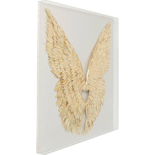 wall-decoration-wings-gold-white-120x120cm - JULIA VENCE STORE