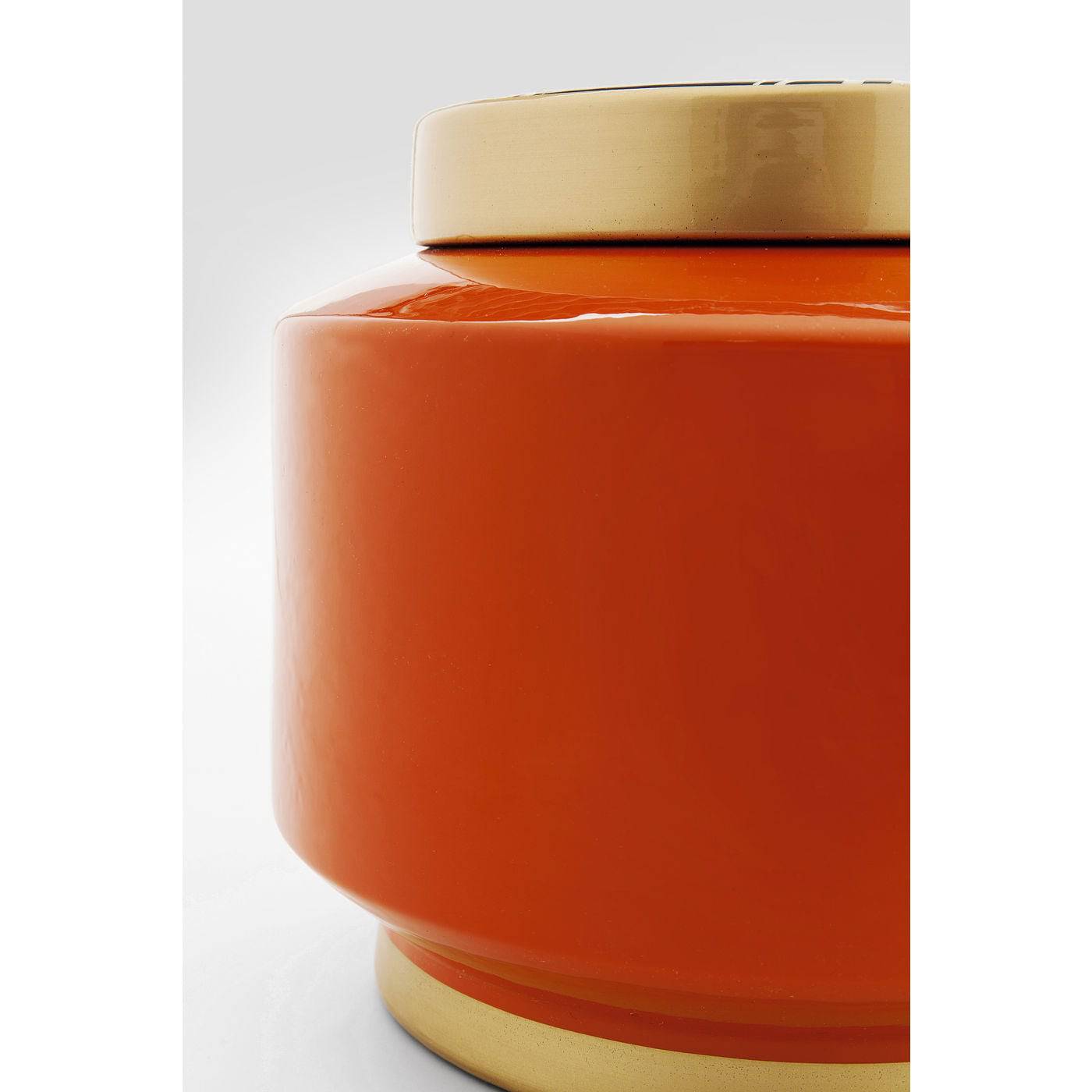 Deco Jar Zebra Orange 19cm - JULIA VENCE STORE