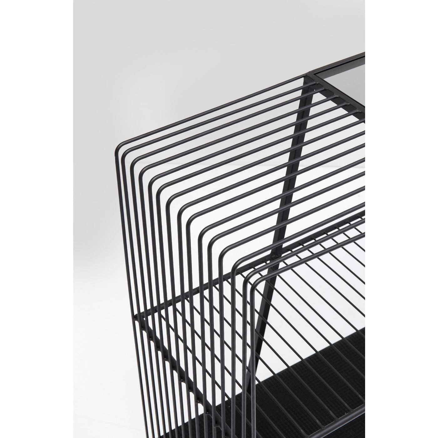 Steel and Glass Console